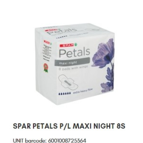 SPAR PETALS PADS MAXI NIGHT 8' (RF)
